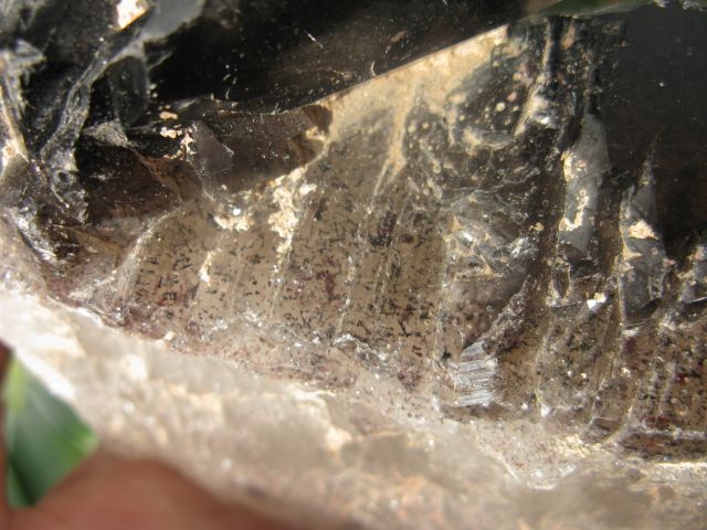 tibetan black RUTILATED Crystal QUARTZ ROUGH GEM  