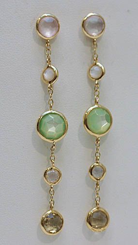 IPPOLITA 5 Stone Drop Earrings 18K $1595  
