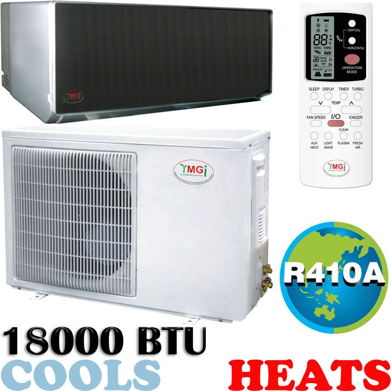 18000 BTU Ductless Mini Split Air Conditioner, Heat Pump   MIRROR 
