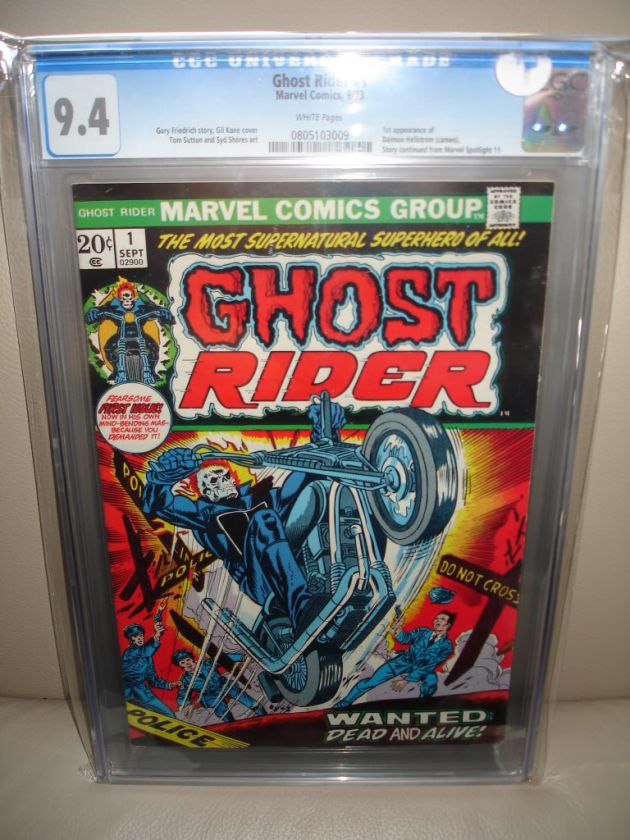 Ghost Rider #1 CGC 9.4 1973 Movie Nick Cage 809 WP cm  