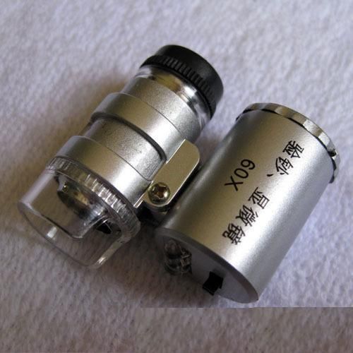 60x Jewelry LED Magnifier Mini pocket zoom Microscope  