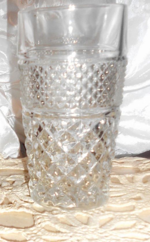 WEXFORD ANCHOR HOCKING CRYSTAL DRINKING WATER GLASS TUMBLER VINTAGE 