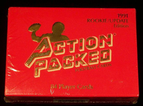 1991 ACTION PACKED FOOTBALL ROOKIE UPDATE SET SEALED  