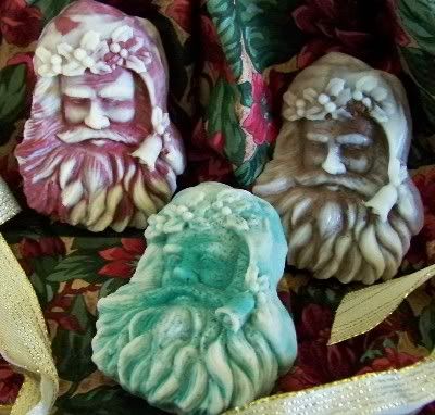 Santa Claus Christmas Ornament Silicone Soap Mold Beeswax Resin 