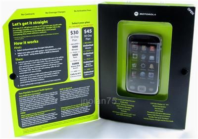 STRAIGHT TALK Motorola EX124G KINGFISHER Touch Screen Phone Silver 