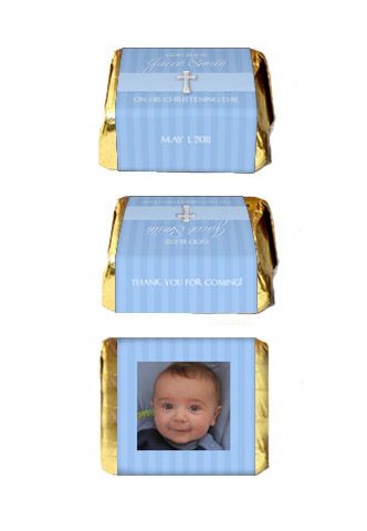 30 BABY BAPTISM CHRISTENING Personalized Girl Boy Favor Candy NUGGET 