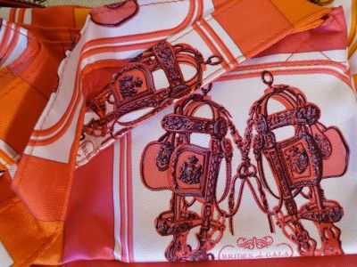 HERMES Silk n Leather Brides De Gala Silkypop Purse Bag Brand New $ 