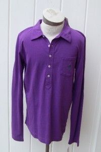Ralph Lauren girls purple shirt top l/s small 7 nwt  