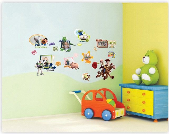 TOY STORY PHOTO FRAMES KIDS Adhesive Removable Wall Decor Accents 