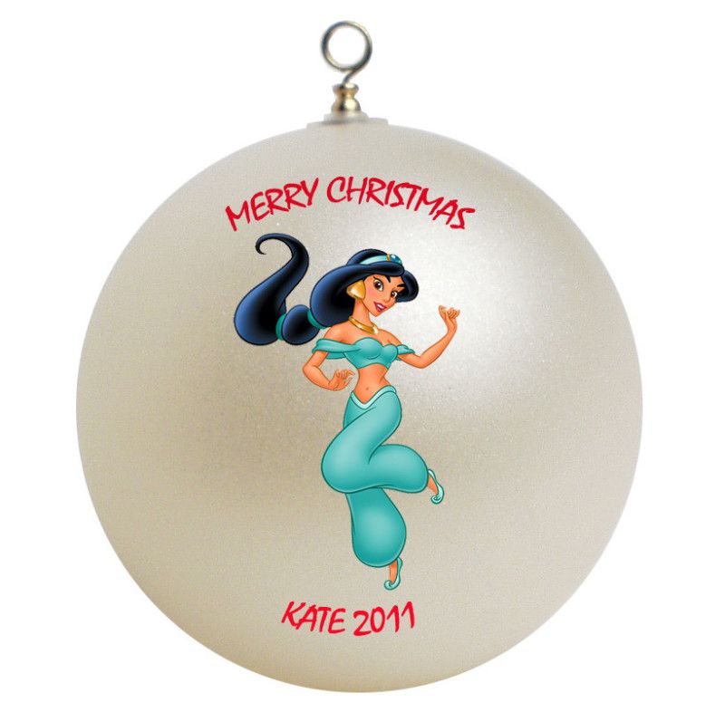 Personalized Princess Jasmine Christmas Ornament  