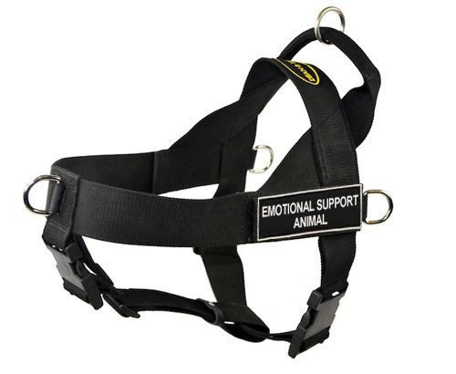   No Pull Harness with Velcro Patches EMOTIONAL SUPPORT ANIMAL  