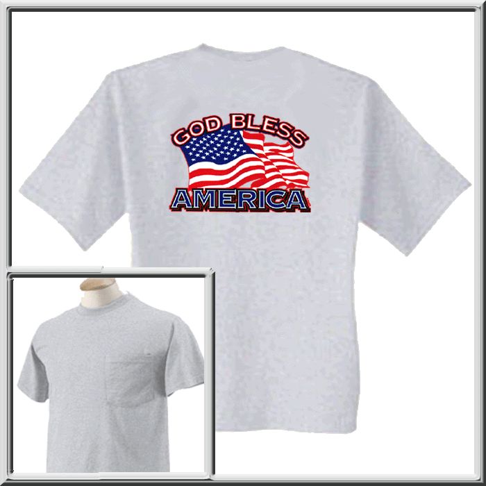 God Bless America Flag Patriotic Shirt S XL,2X,3X,4X,5X  