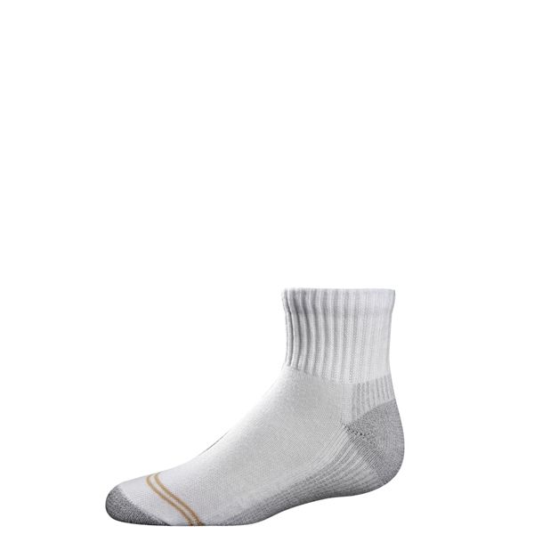 Gold Toe kids sport socks quarter white 6p.  