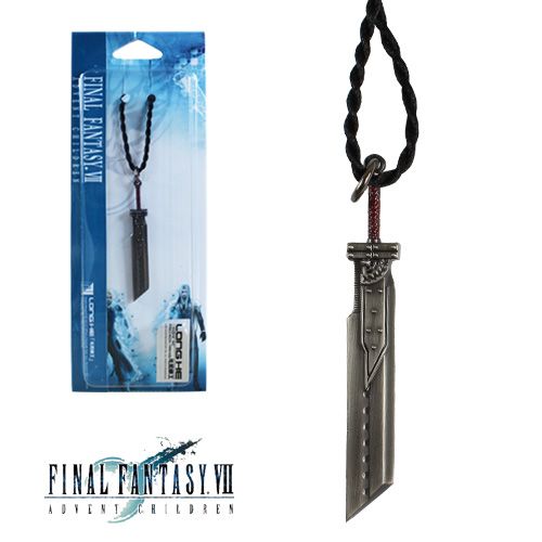 Final Fantasy VII Cloud Strife Blade Metal Necklace NIB  