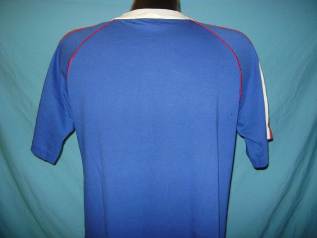 vintage NIKE ORANGE TAG BLUE RINGER MADE USA SOFT THIN t shirt M 