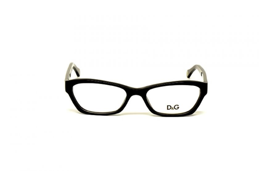 DOLCE GABBANA D&G DD 1216 501 S.50 RX GLASSES BLACK PLASTIC EYEGLASSES