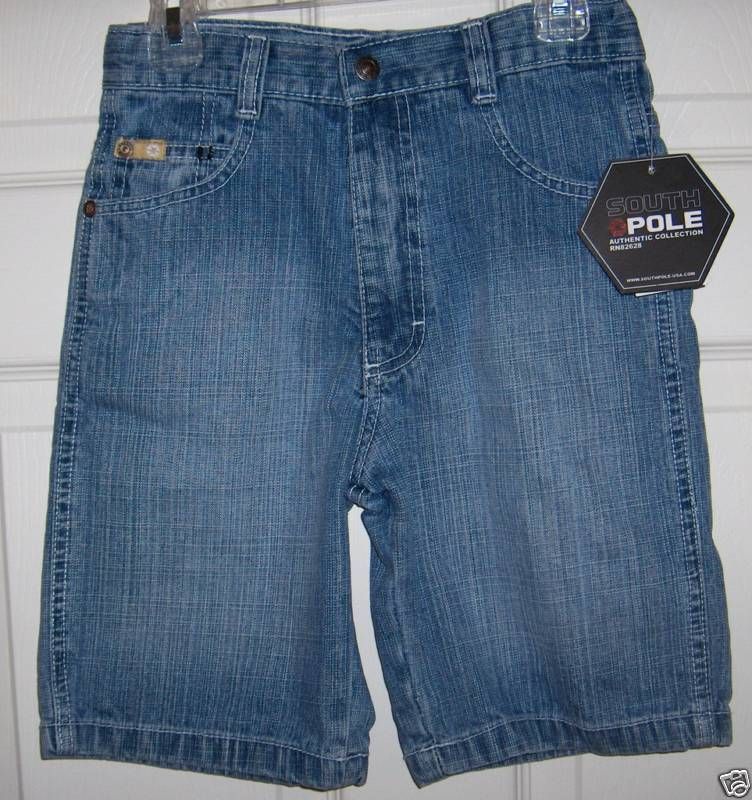 SOUTH POLE AUTHENTIC BOYS JEAN SHORTS RN82628 SIZE 5  