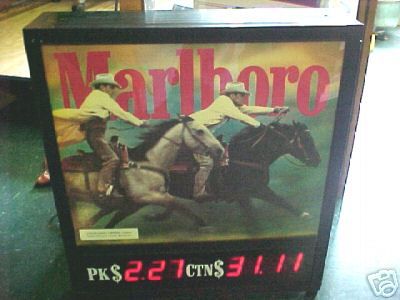 Old Marlboro Cowboy Lighted Cigarette Sign Display WOW  