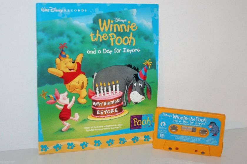 WALT DISNEY RECORDS WINNIE THE POOH AND A DAY FOR EEYORE BOOK AND TAPE