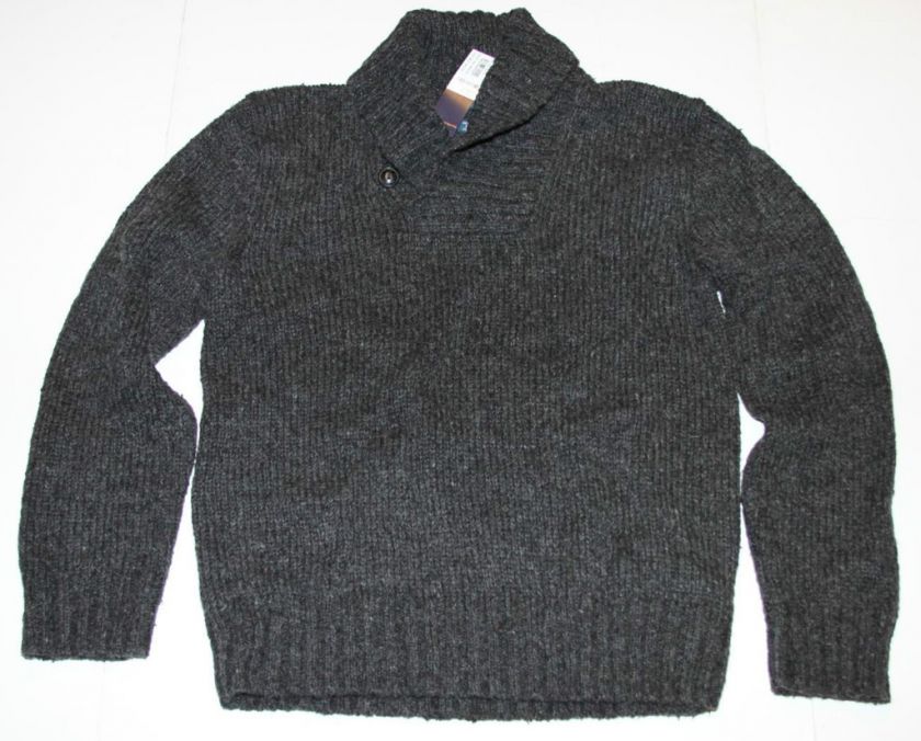   Lauren Navy/Grey Alpaca Wool Blend Turtle Neck Sweater NWT $165  