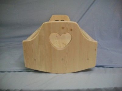 NEW HANDMADE SET OF WOOD CRADLE & BED / CRIB FIT AMERICAN GIRL DOLL 