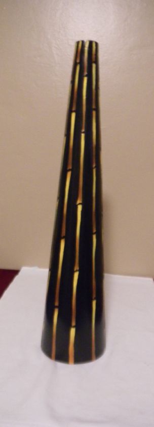 African Inspired Vase   20 1/2 inches tall  