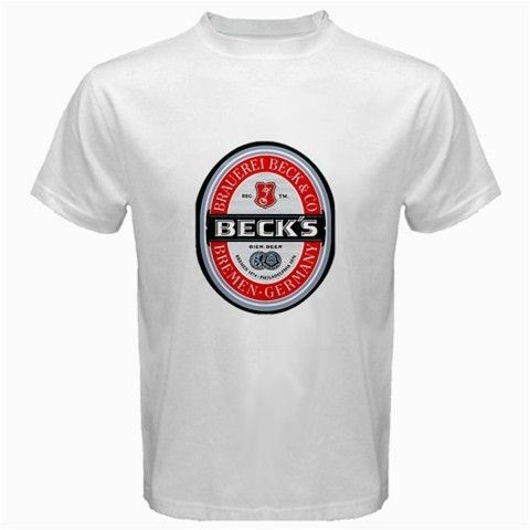 Becks Beer Logo New White T Shirt  