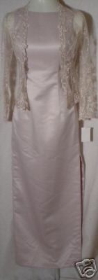 JESSICA McCLINTOCK Taupe Lace Gown Dress NWT Size 4  