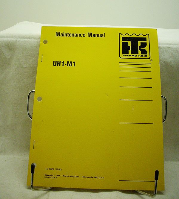 Thermo King UH1 M1 Coach Bus Heater Maintenance Manual  
