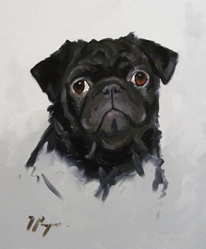 Commission an oil painting portrait pet dog , cat horse  